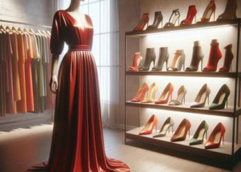 que zapatos usar con vestido rojo largo